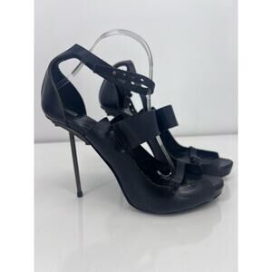 Acne Studios Black Stiletto Heels Nail Size 39 Unique
